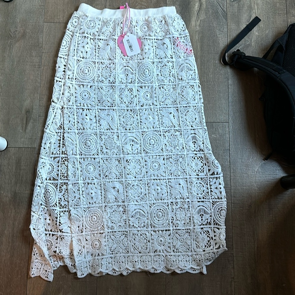Sugar Thrillz Country Charm Crochet Maxi Skirt - XS